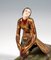 Wiener Bronze Fancy Dancer auf Onyx Sockel Buchstütze von Gerdago, 1925 10