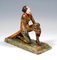 Wiener Bronze Fancy Dancer auf Onyx Sockel Buchstütze von Gerdago, 1925 7