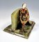 Wiener Bronze Fancy Dancer auf Onyx Sockel Buchstütze von Gerdago, 1925 4