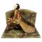 Ballerina viennese in bronzo su reggilibri in onice di Gerdago, 1925, Immagine 1