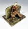 Wiener Bronze Fancy Dancer auf Onyx Sockel Buchstütze von Gerdago, 1925 3