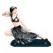 Figurine Lady Dancer en costume de harem attribuée à Josef Lorenzl pour Goldscheider, Vienne, Autriche, 1930s 1