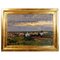 Alfred Zoff, paisaje de pueblo, 1900, óleo sobre madera, Imagen 1