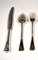 Art Nouveau Silver Cutlery Service for 12 with Showcase, Austria / Hungary, 1920s, Set of 122 10