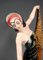 Art Deco Dancer with Headgear and Scarf Figurine by Josef Lorenzl for Goldscheider, 1920s 5