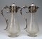 Art Nouveau Silver Plated Claret and Water Jugs from WMF, Germany, 1900s, Set of 2 2