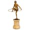 Halbnackte Dame mit Hoop Figur aus Bronze von Bruno Zach für Bergmann, Wien, Österreich, 1930er 1
