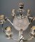 Silver Plated Centerpiece and Candelabras, Germany, 1915, Set of 3 4