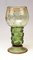 Grünes Glas & Emaille Wappen Weinglas von Lobmeyr, Wien, 1910er 4