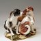 Grupo de tres perros Meissen modelo 2104 de Johann Joachim Kaendler, década de 1840, Imagen 4
