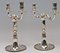 Silberne Kerzenständer, Spanien, 1880er, 2er Set 2