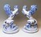 Faience Walking & Roaring Lions by Galle Nancy St. Clement, 1892, Set of 2 3
