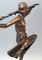 Art Deco Bronze Bacchanalian Lady Nude Dancing attribué à Pierre Le Faguays, 1935 4