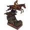 Jockey Riding on Jumping Horse Figur aus Bronze von Bergman, Wien, 1920er 1