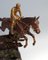 Figura jinete sobre un caballo saltador de bronce de Bergman, Viena, años 20, Imagen 7