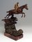 Jockey Riding on Jumping Horse Figur aus Bronze von Bergman, Wien, 1920er 5