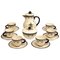 Ceramic Mocha Service from Gmunden, 1919, Set of 14, Image 1