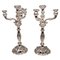 Biedermeier Silver Candleholders by Albert Kattner, Vienna, 1857, Set of 2 1