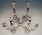 Biedermeier Silver Candleholders by Albert Kattner, Vienna, 1857, Set of 2 3