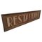 Large 19th Century Cast Iron Painted Restaurant Sign, 1880s, Image 1