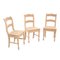 Vintage Stuhl aus rohem Eichenholz 4