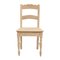 Vintage Stuhl aus rohem Eichenholz 3