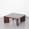 Square Coffee Table in Walnut from Giroflex, 1970s 1