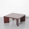 Square Coffee Table in Walnut from Giroflex, 1970s, Image 1