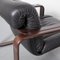 Giroflex Armchair Black Leather, 1970s 11