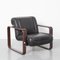 Giroflex Armchair Black Leather, 1970s 1