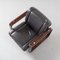 Giroflex Armchair Black Leather, 1970s 7