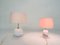Lámpara de mesa Sakura de vidrio de Michael Bang para Holmegaard, Denmark, años 80, Imagen 10