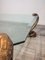 Double Tier Brass Snake & Glass Coffee Table, 1985 7