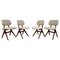 Scissor Chairs attributed to Louis Van Teeffelen for Wébé, 1975, Set of 4 1