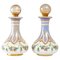 Napoleon III Flaschen aus bemaltem und vergoldetem Opalglas, 2er Set 1