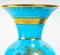 Vases Opalins Turquoise en Or Emaillé, Set de 2 6