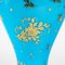 Vases Opalins Turquoise en Or Emaillé, Set de 2 3