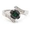 Vintage 18k White Gold Sapphire and Diamonds Ring, 1980s, Image 1