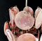 Vintage Italian Murano Chandelier with 24 Pink Disks, 1978, Image 12