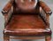 Victorian Hand Dyed Leather Library Armchair, 1880, Image 5