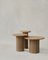 Raindrop Side Table Set in Oak and Oak by Fred Rigby Studio, Set of 3 1