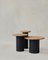 Raindrop Side Table Set in Oak and Black Oak by Fred Rigby Studio, Set of 3 1