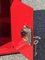 Roter Briefkasten aus Gusseisen & Stahl 7