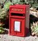 Red Post Box in Cast Iron & Steel, Image 3