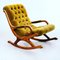 Rocking Armchair with Deep Buttoned Upholstery, Image 1