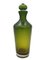 Botella de vidrio verde grabada de Paolo Venini, Italia, 1985, Imagen 3
