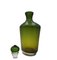 Botella de vidrio verde grabada de Paolo Venini, Italia, 1985, Imagen 4