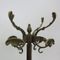 Large Hollywood Regency Style Brass Coat Stand, 1970s 4