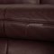 Leder Ecksofa in Braun Aubergine von Koinor Diva 4