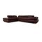 Leather Corner Sofa in Brown Aubergine by Koinor Diva 1